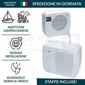 Mistralvan 3200 btu condizionatore portatile camper e barche