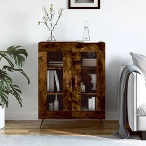 Credenza Rovere Fumo 69,5x34x90 Cm İn Legno Multistrato /