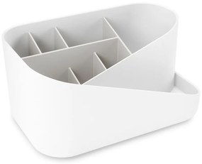 Organizer da bagno in plastica bianca per cosmetici Glam - Umbra