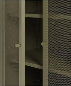 Armadietto verde in metallo 70x100x40 cm Fayna – Marckeric