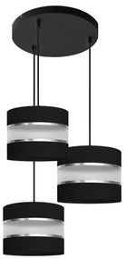 Lampadario su filo HELEN 3xE27/15W/230V nero