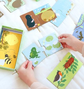 A Little Lovely Company - puzzle di abbinamento - casette degli animali