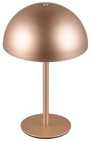 Lampada da tavolo LED color bronzo con paralume in metallo (altezza totale 21 cm) Munoz – Trio