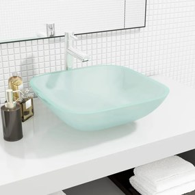 Lavandino İn Vetro 42x42x14 Cm Smerigliato /