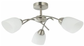 Lampadario a plafone DONNA 3xE27/60W/230V nichel