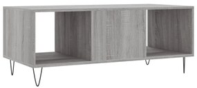 Tavolino da Salotto Grigio Sonoma 102x50x40cm Legno Multistrato