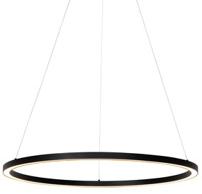 Lampada a sospensione nera 80 cm con LED dimmerabile in 3 fasi - Girello