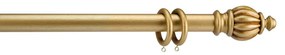 Kit bastone per tenda  Manuela in legno anticato oro Ø 35 mm L 240 cm