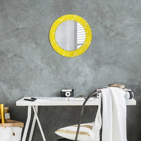 Specchio rotondo stampato Modello di limone fi 50 cm