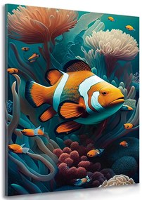 Quadro su tela – Pagliaccio surrealista