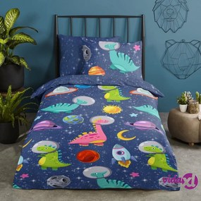 Good Morning Copripiumino Bambini DINOSPACE 140x200/220 cm Multicolore
