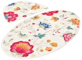 Tappetini da bagno marrone chiaro in set di 2 pezzi 60x100 cm Arya - Foutastic