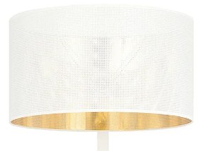 Piantana Contemporaneo Indra Acciaio Nero Bianco 1 Luce E27 Ip20
