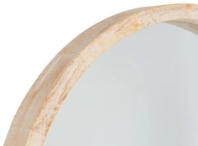 Atmosphera - Specchio da parete OLAV diametro 52 cm paulownia