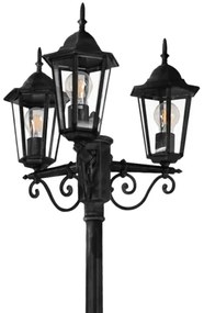Lampada da esterno 3xE27/20W/230V IP43 2,58 m nero