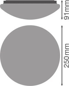 Osram - Plafoniera CEILING ESSENTIAL 1xE27/25W/230V Ø 25 cm bianca