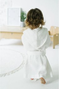 Accappatoio per bambini in lino bianco Natura, taglia 122 - 128 White - Linen Tales