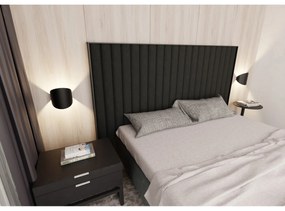 Applique Minimal 1 Luce Indiretta Agni In Acciaio Nero