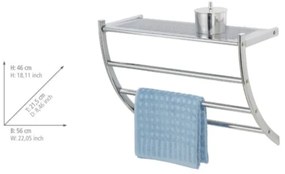 WENKO 15578100 - Porta asciugamani PESCARA 56 x 46 cm cromo lucido
