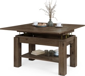 BRAWO Noce Elegante - TAVOLINO DA CAFFÈ CON PIANO ALLUNGABILE E SOLLEVABILE TAVOLO TRASFORMABILE CON RIPIANO