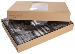 Posate argentate in acciaio inox 24 pz Satin – Orion