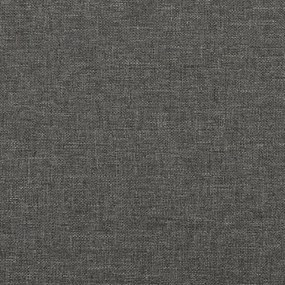 Giroletto a Molle con Materasso Grigio Scuro 120x190cm Tessuto