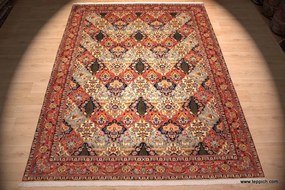 Bakhtiar Tappeto 350 x 260 (Iran) Annodato A Mano