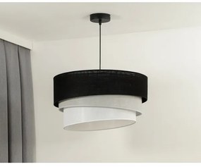 Duolla - Lampadario a sospensione con filo TRIO 1xE27/15W/230V diametro 45 cm nero/grigio/bianco
