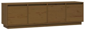 Mobile porta tv miele 156x37x45 cm in legno massello di pino
