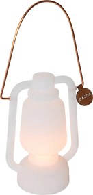 Lampada da tavolo ricaricabile 22 cm IP44 bianca - STORM Mini