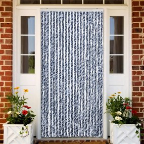 Zanzariera Blu E Bianco 90x200 Cm Ciniglia /