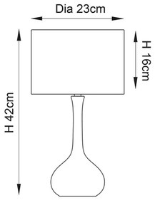 Endon 61191 - Lampada da tavolo dimmerabile PICCADILLY 1xE14/40W/230V ottone/beige
