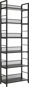 Libreria Raw R6 nera – 60x28x187 cm