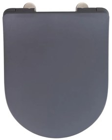 WENKO 23828100-WC sedile WC SEDILO 45,2x36,2 cm grigio/argento