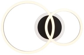 Globo 48039-30 - Lampada LED da soffitto LORETTA LED/30W/230V Ø33x50 cm nera