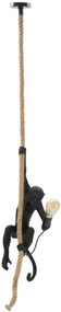 Lampadario Scimmia Nera Ø 27x32x60 cm