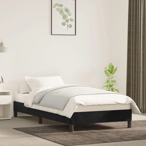 Giroletto Nero 90x190 Cm İn Velluto /