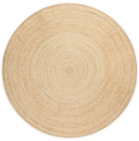 Tappeto rotondo di colore naturale in iuta reversibile ø 140 cm Braided Ivory – Hanse Home