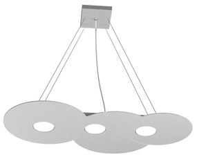 Sospensione Moderna Cloud Metallo Grigio 3 Luci Gx53