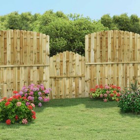 Cancello Da Giardino İn Legno Di Pino Impregnato 100x125 Cm /
