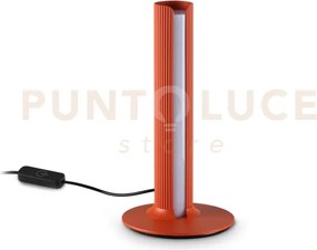 Dorica lampada da tavolo led 3000k 8w  1100 lm dimmerabile arancion...