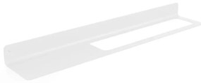 Mensola per bagno Saeta con barra dx L 63.4 cm bianco