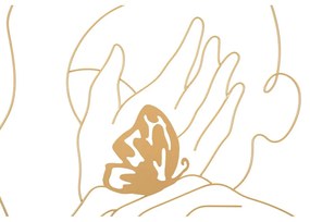 Decorazione murale in metallo 60x80 cm Hands on Face - Mauro Ferretti