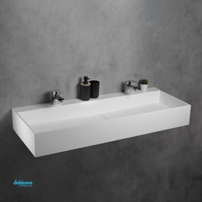 Lavabo Sospeso "Marte" Da 120x46 Cm Bianco Opaco