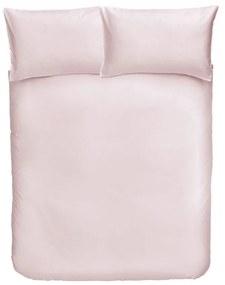 Biancheria da letto in cotone sateen rosa Blush, 200 x 200 cm - Bianca