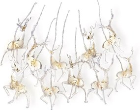 Catena luminosa LED Deer Deer, 10 luci, lunghezza 1,65 m - DecoKing
