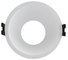 Faretto da Incasso Rotondo Fisso Bianco Foro Ø85mm in Policarbonato per GU10