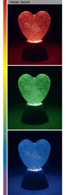 Rabalux 76040 - Lampada decorativa LED RGB SPARKLY LED/0,8W/3xAA a forma di cuore