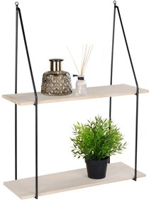 Scaffale in legno massiccio nero pavlovnia Haag - House Nordic