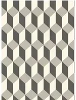 Cole & Son Carta da parati Delano - Grey/ Black